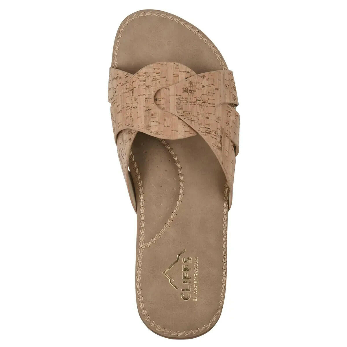 Women's Fortunate Slide Sandals Tan Cork 8 MSRP $49