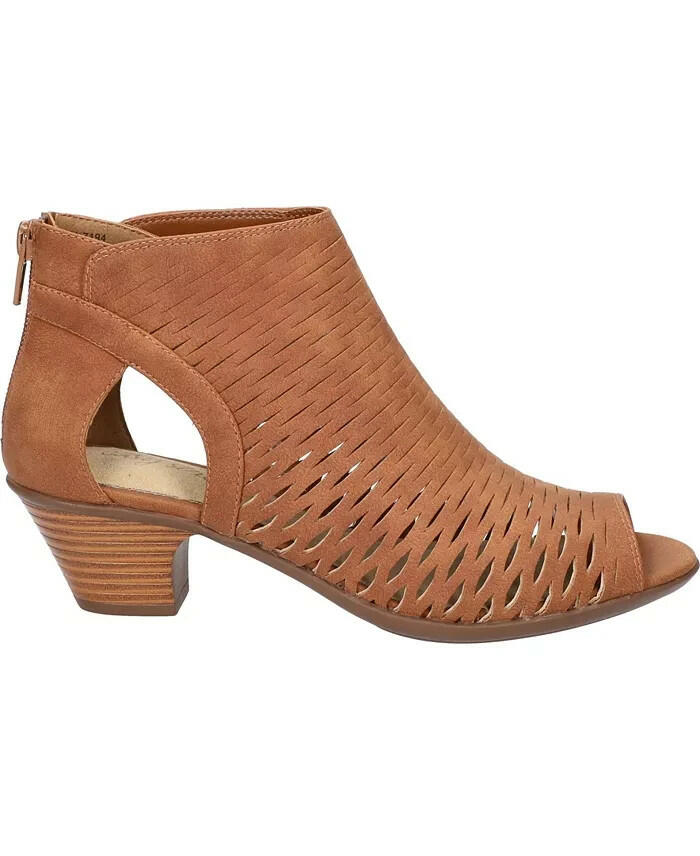Easy Street Sunrise Block Heel Sandals 6.5 Tan MSRP $80