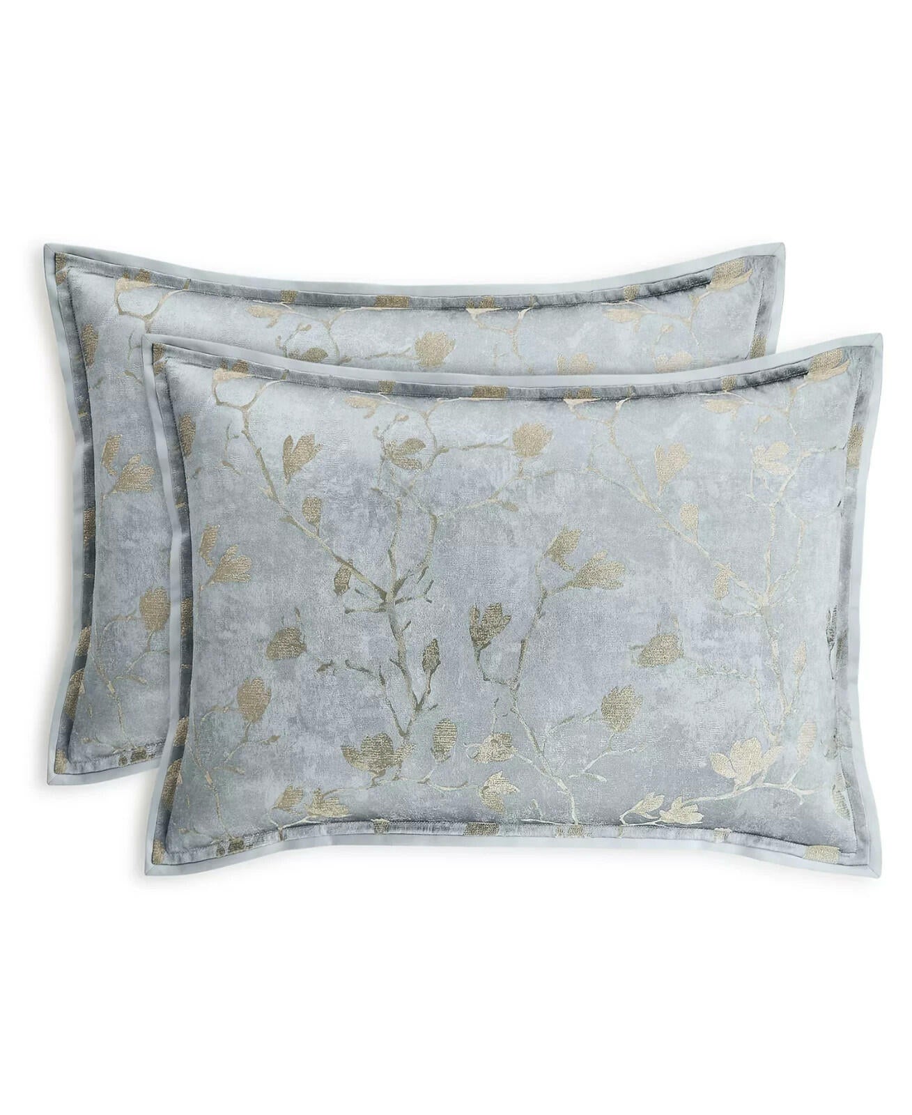 Hotel Collection Sakura Blossom Comforter Set King Slate Blue New $625