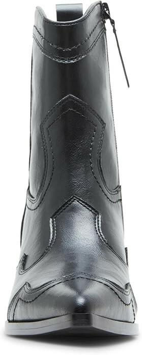 Madden Girl Swifty Ankle Boots Black Size 7.5 Block Heel MSRP $129