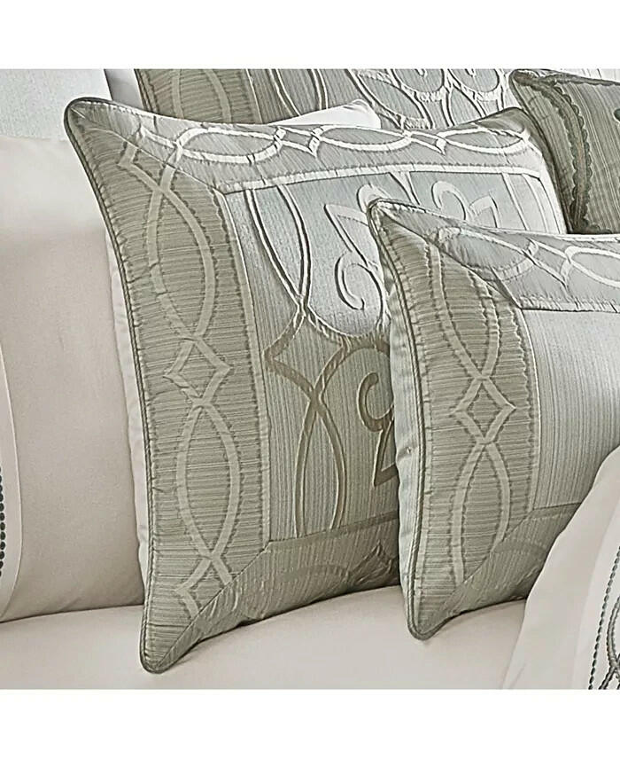 Five Queens Court Shelburne Comforter Set Queen Spa Blue $700
