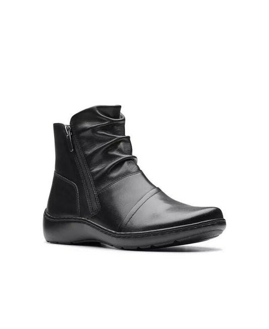 Clarks Collection Cora Pace Ankle Boots 8 Black leather MSRP $120