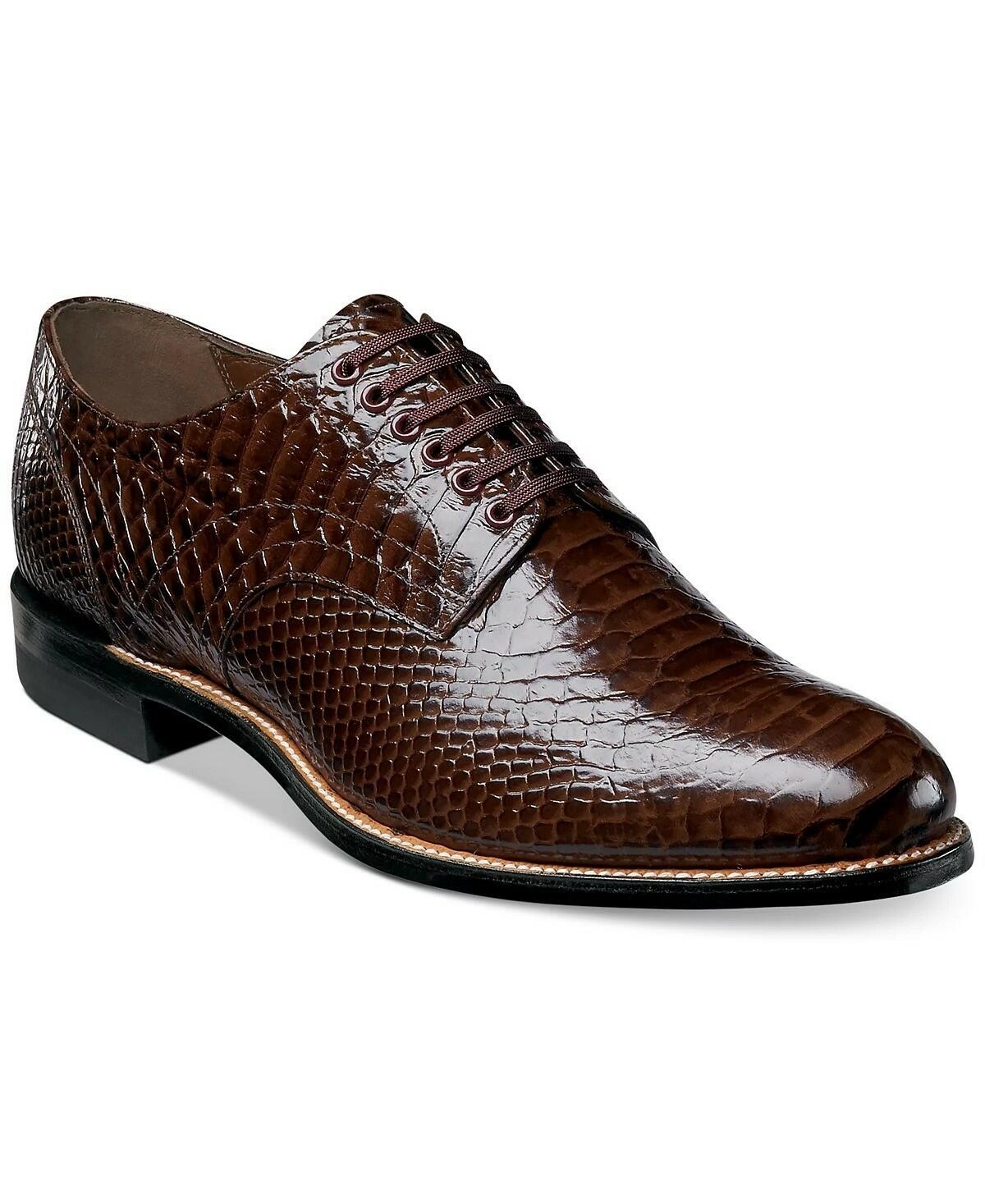 Stacy Adams Madison Cap Toe Oxford Mens Brown Dress Shoes Size 11 MSRP $150
