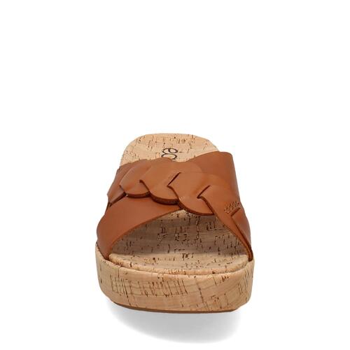 Earth Womens Scotti Criss Brown Leather 7.5 Sandals