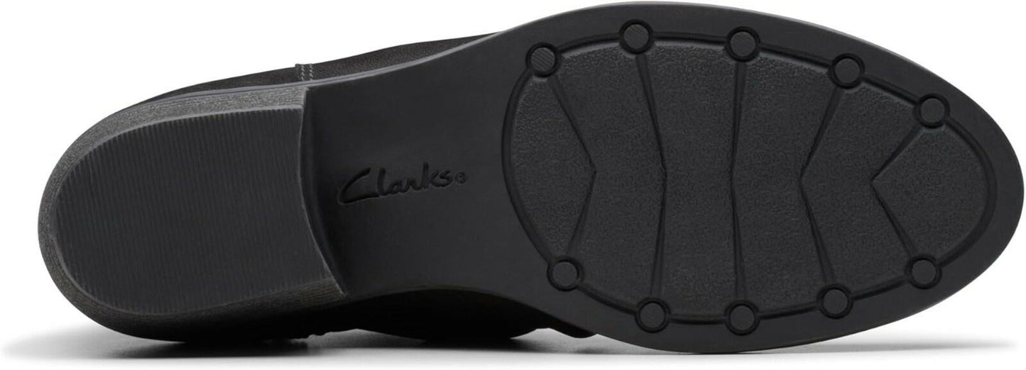 Clarks Collection Charlten Rosa Ankle Boots 10W Black Nubuck MSRP $120