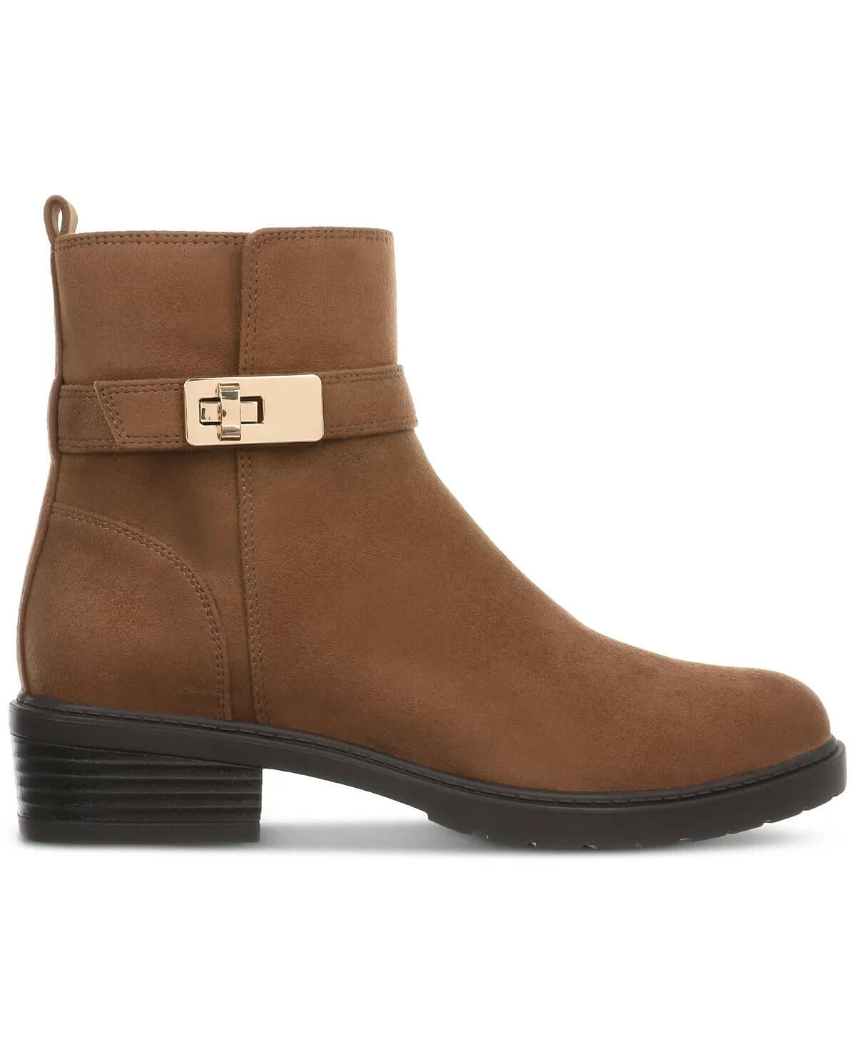 Giani Bernini Womens Becca Memory Foam Buckled Booties Brown 7.5 MSRP $99