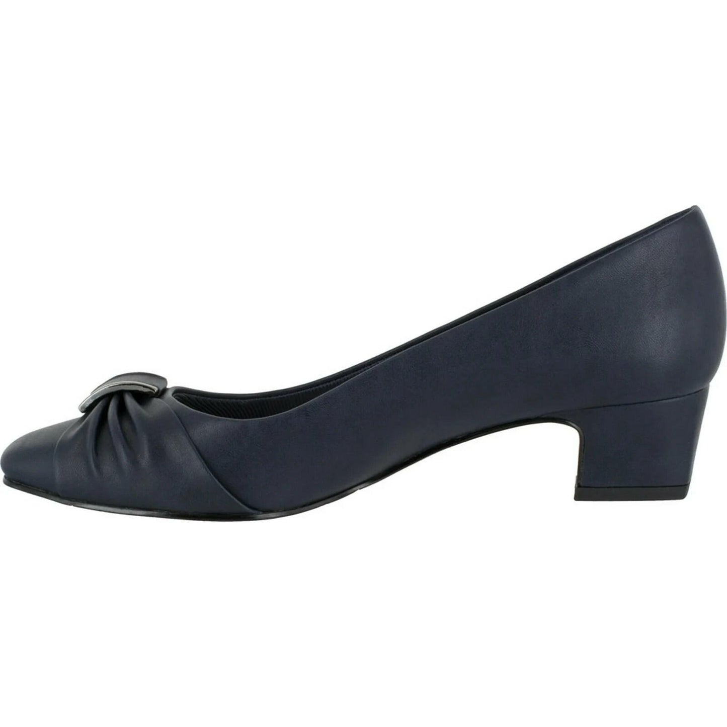 Easy Street Womens Eloise Low Block Heel Pumps Navy 8 New $69