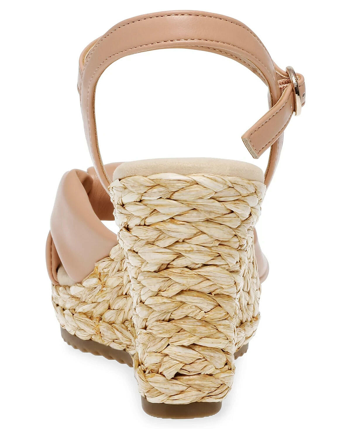Anne Klein Womens Wheatley Espadrille Wedge Sandals Tan Nude 9 MSRP $89