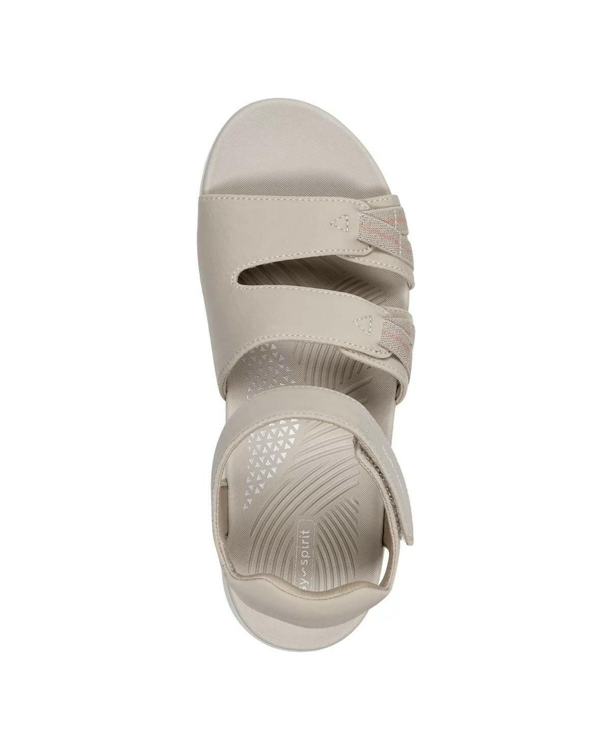 Easy Spirit Weber Women’s Sporty Sandals Light Wedge Comfort Walking Taupe 7.5 M
