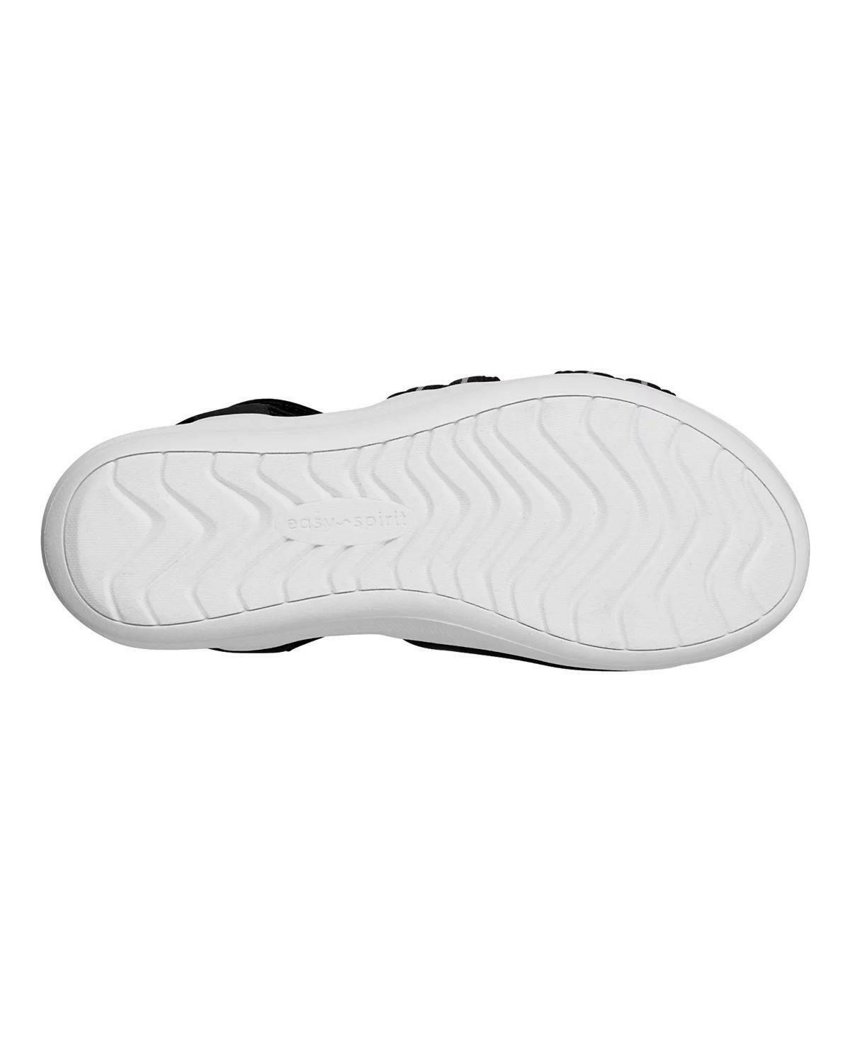 Easy Spirit Weber Women’s Sporty Sandals Light Wedge Comfort Walking Black 7.5 M