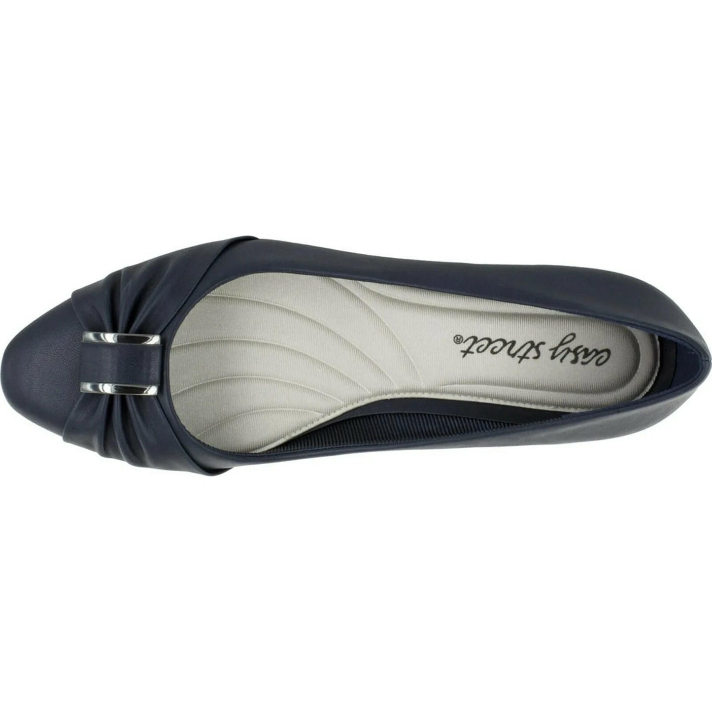 Easy Street Womens Eloise Low Block Heel Pumps Navy 8 New $69
