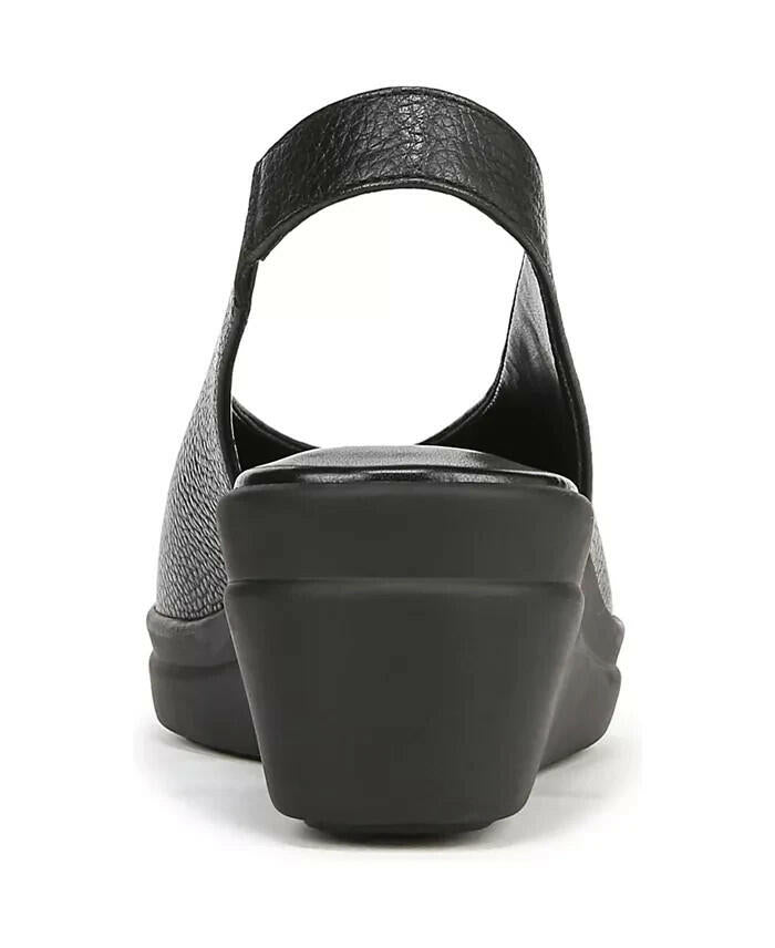 Naturalizer Womens Sutton Slingback Leather Wedges Black 8.5 New $130