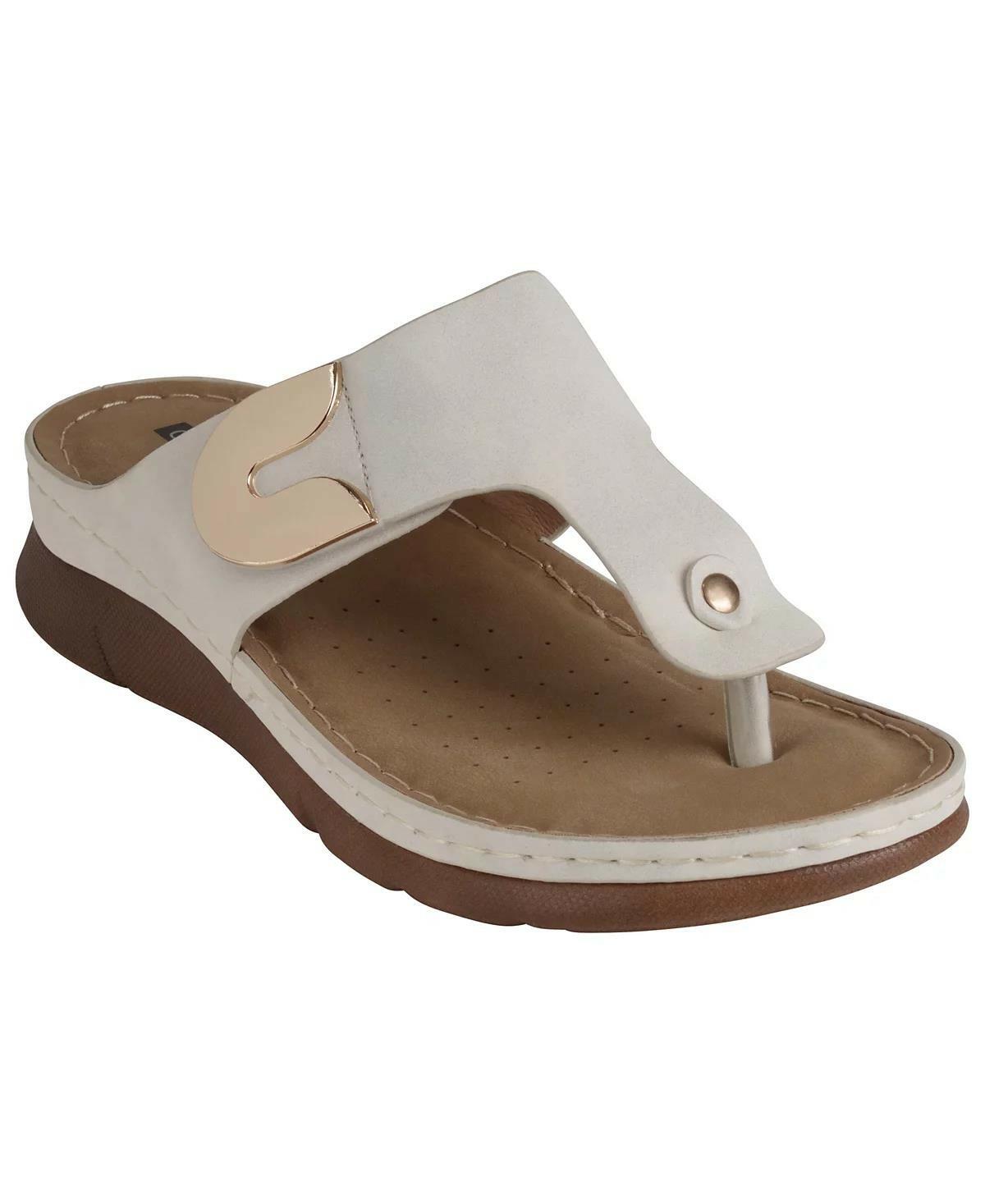 GC Shoes Sam Thong Sandals – Women’s White  Size 8