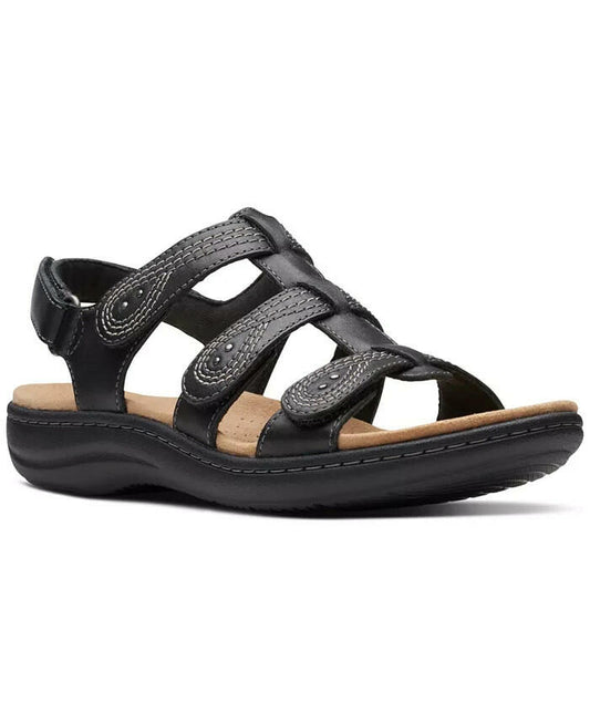 Clarks Laurieann Vine Strappy Sport Sandals 7 Black MSRP $90
