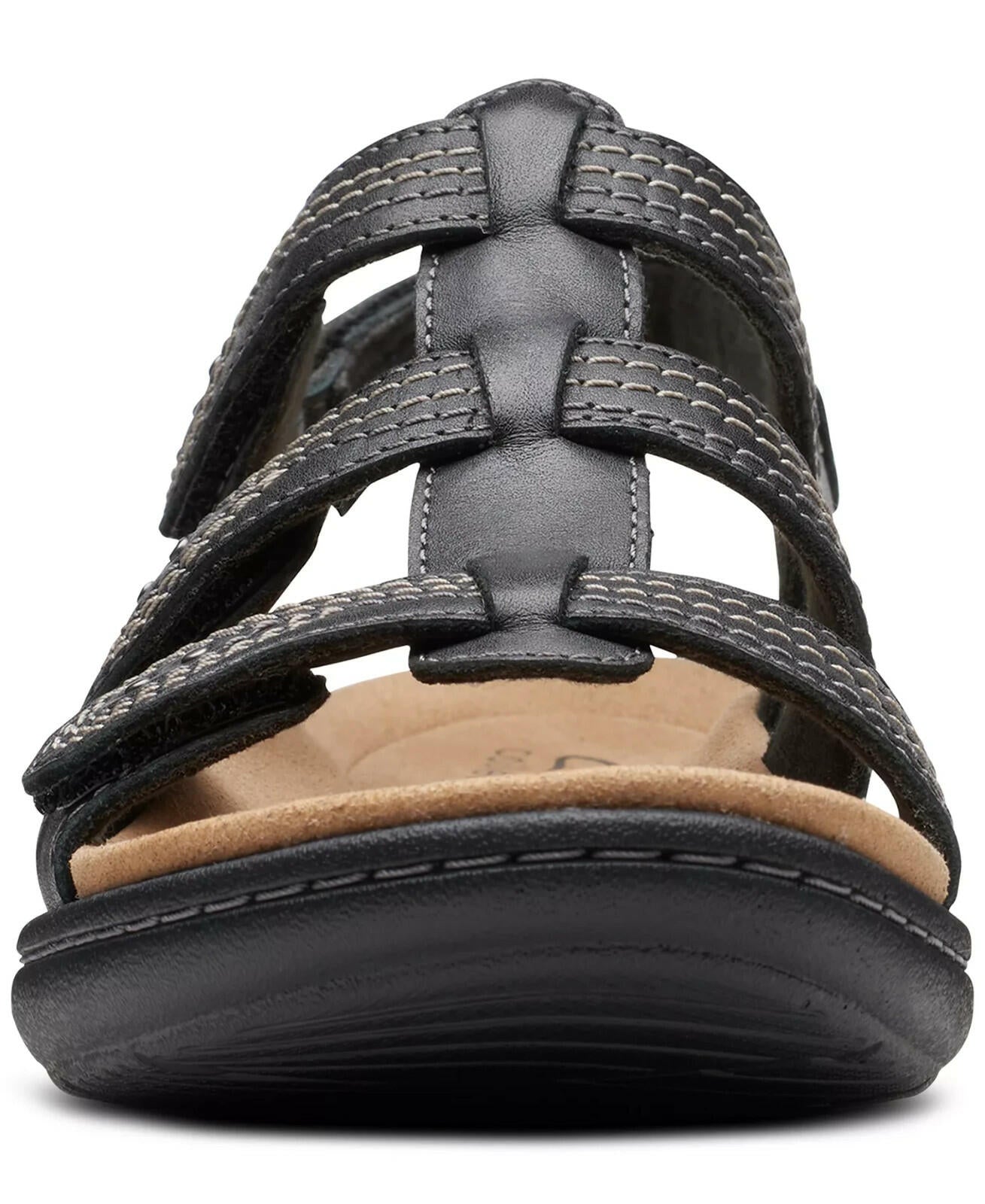 Clarks Laurieann Vine Strappy Sport Sandals 7 Black MSRP $90