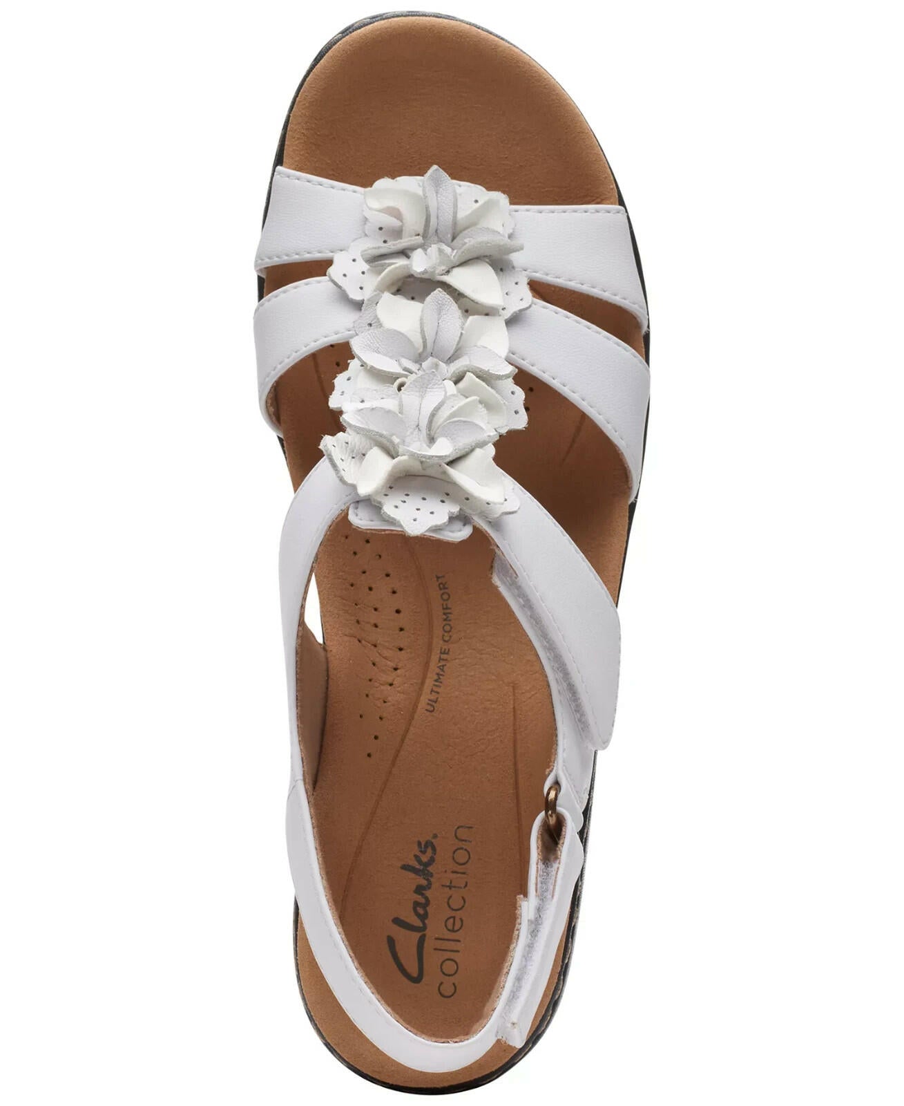 Clarks Merliah Sheryl Embellished Slingback Sandals 7.5W White MSRP $94