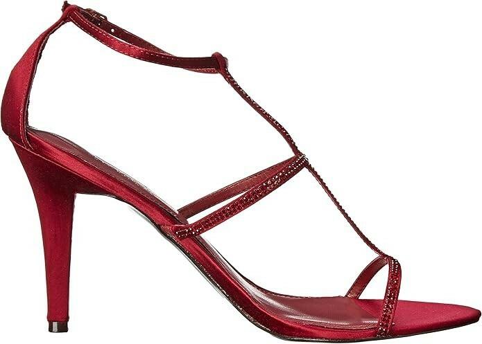 Lauren Ralph Lauren Aida Red Satin Leather Heels Size 7 Dress Shoes $150