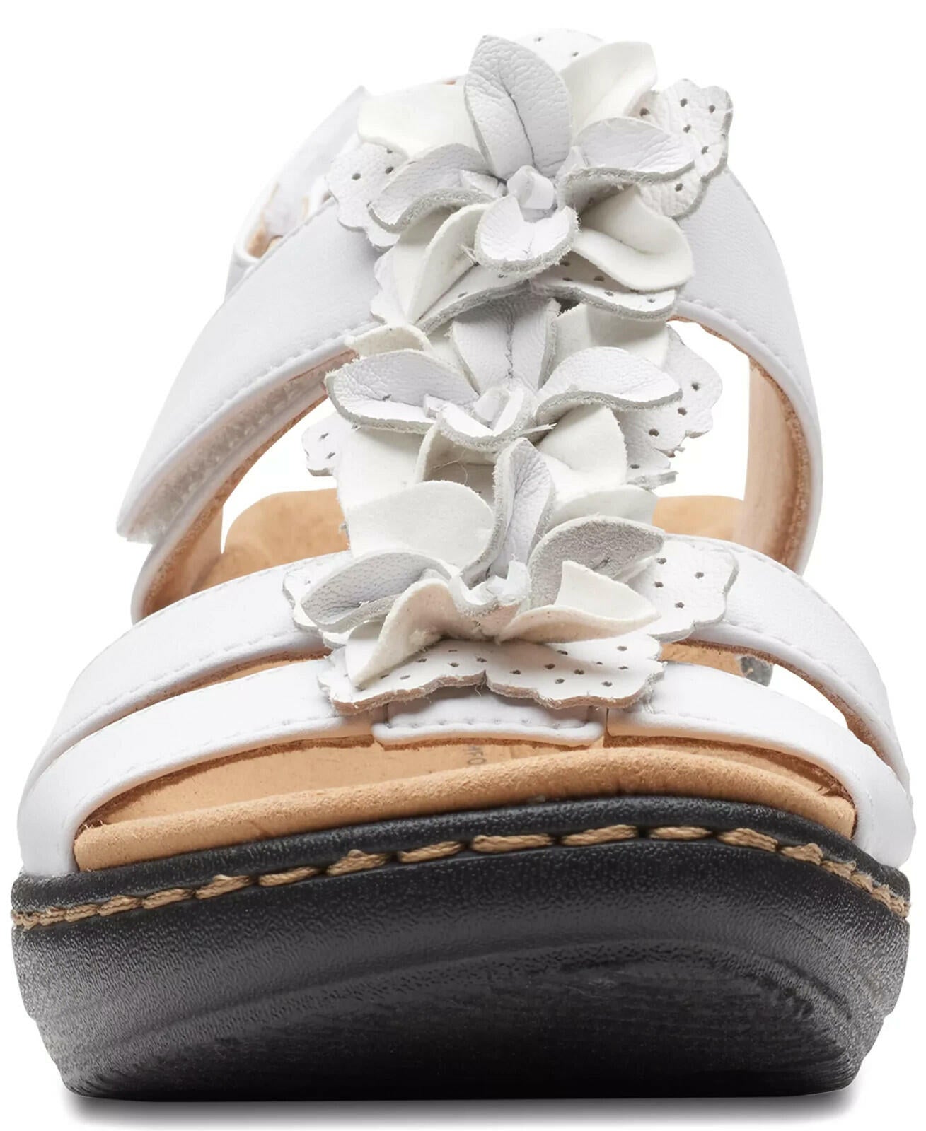 Clarks Merliah Sheryl Embellished Slingback Sandals 7.5W White MSRP $94