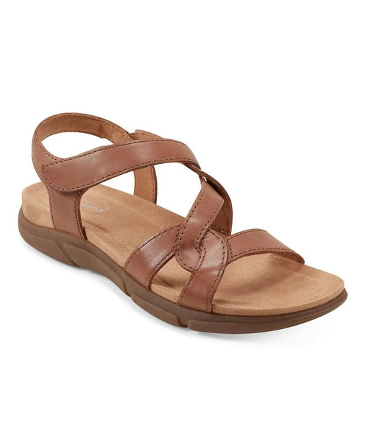 Easy Spirit Minny Sandals Women’s Round Toe Casual Comfort Shoes Brown