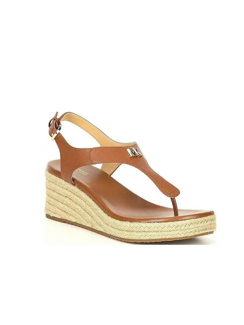 Michael Kors Laney Thong Espadrille Sandals 11 Brown MSRP $140