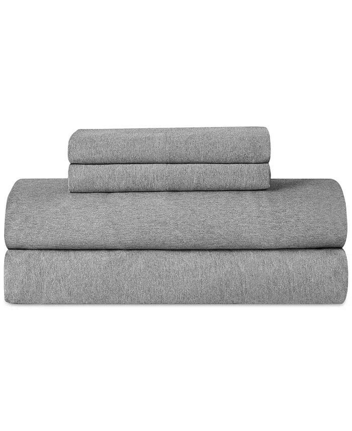 UGG Devon 3-Pc Twin XL Sheet Set Heather Gray Soft Wash MSRP $49