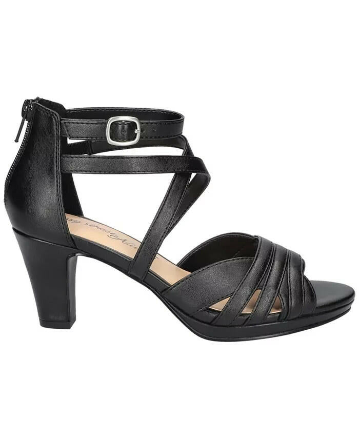 Easy Street Womens Crissa Dress Sandals Black 5.5 New $89