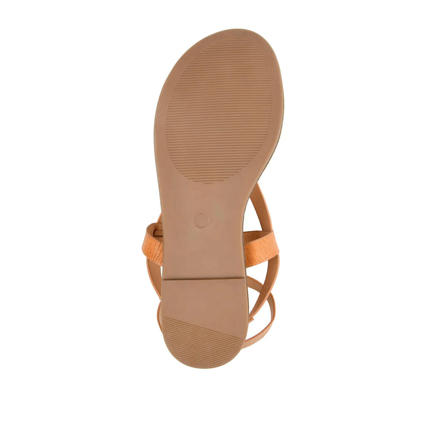 Journee Collection Womens Tangie Flat Wedge Sandals 10 Tan MSRP $69