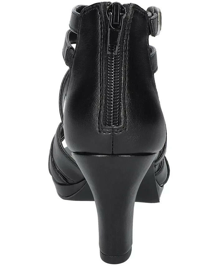 Easy Street Womens Crissa Dress Sandals Black 5.5 New $89