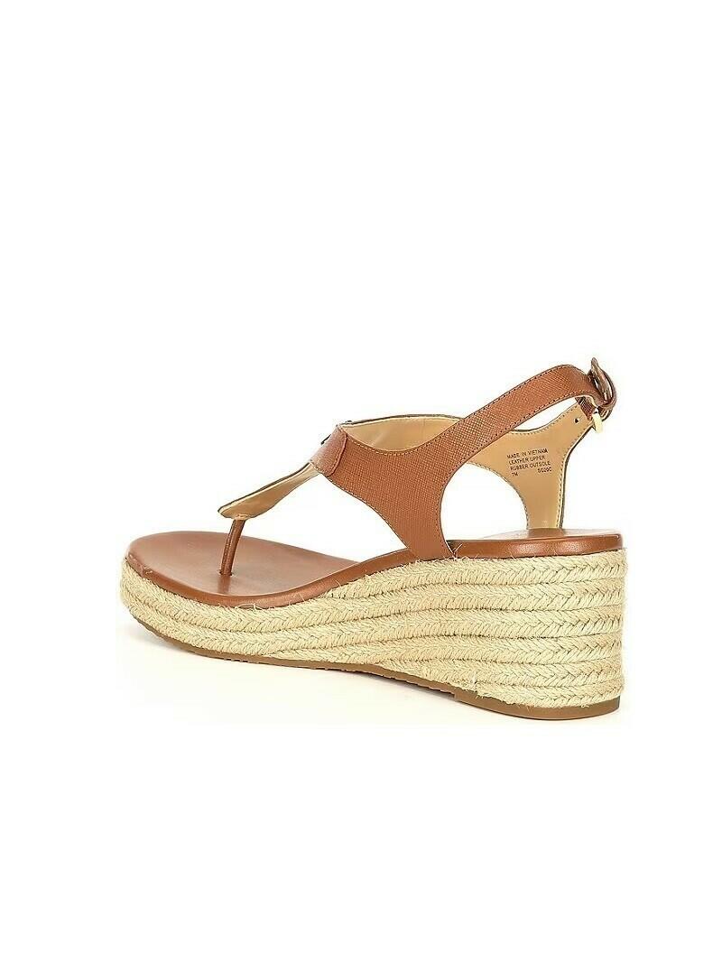Michael Kors Laney Thong Espadrille Sandals 7.5 Brown MSRP $140