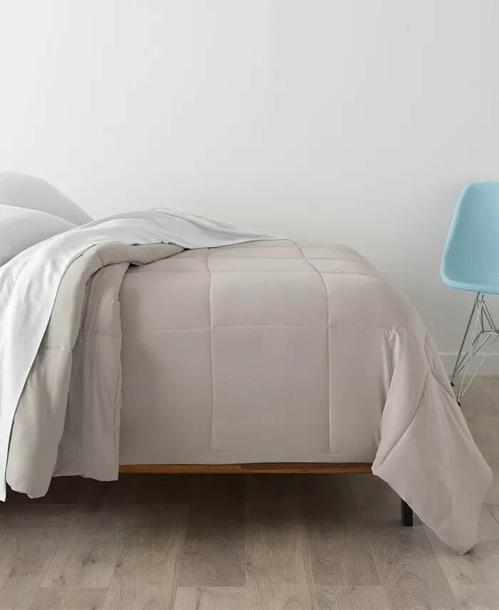 Ella Jayne Cozy Touch Down Alt Full Queen Comforter Khaki MSRP $89