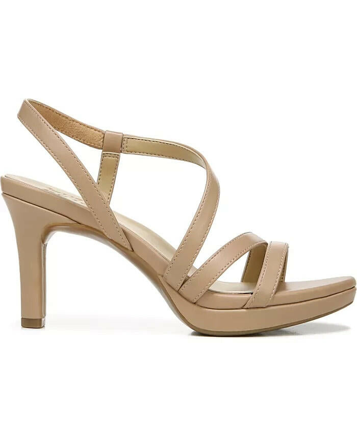 Naturalizer Brenta Strappy Dress Sandal Tan Size 6.5  Wide New MSRP $119
