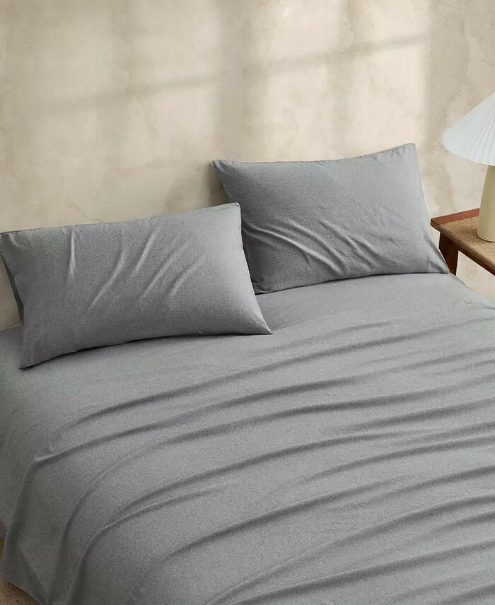 UGG Devon 3-Pc Twin XL Sheet Set Heather Gray Soft Wash MSRP $49