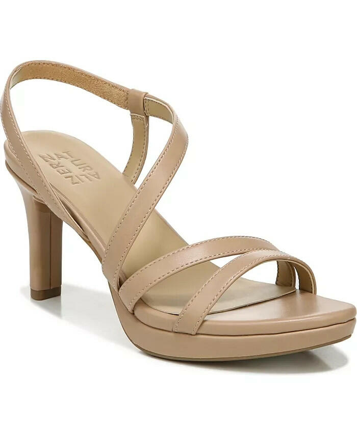 Naturalizer Brenta Strappy Dress Sandal Tan Size 6.5  Wide New MSRP $119
