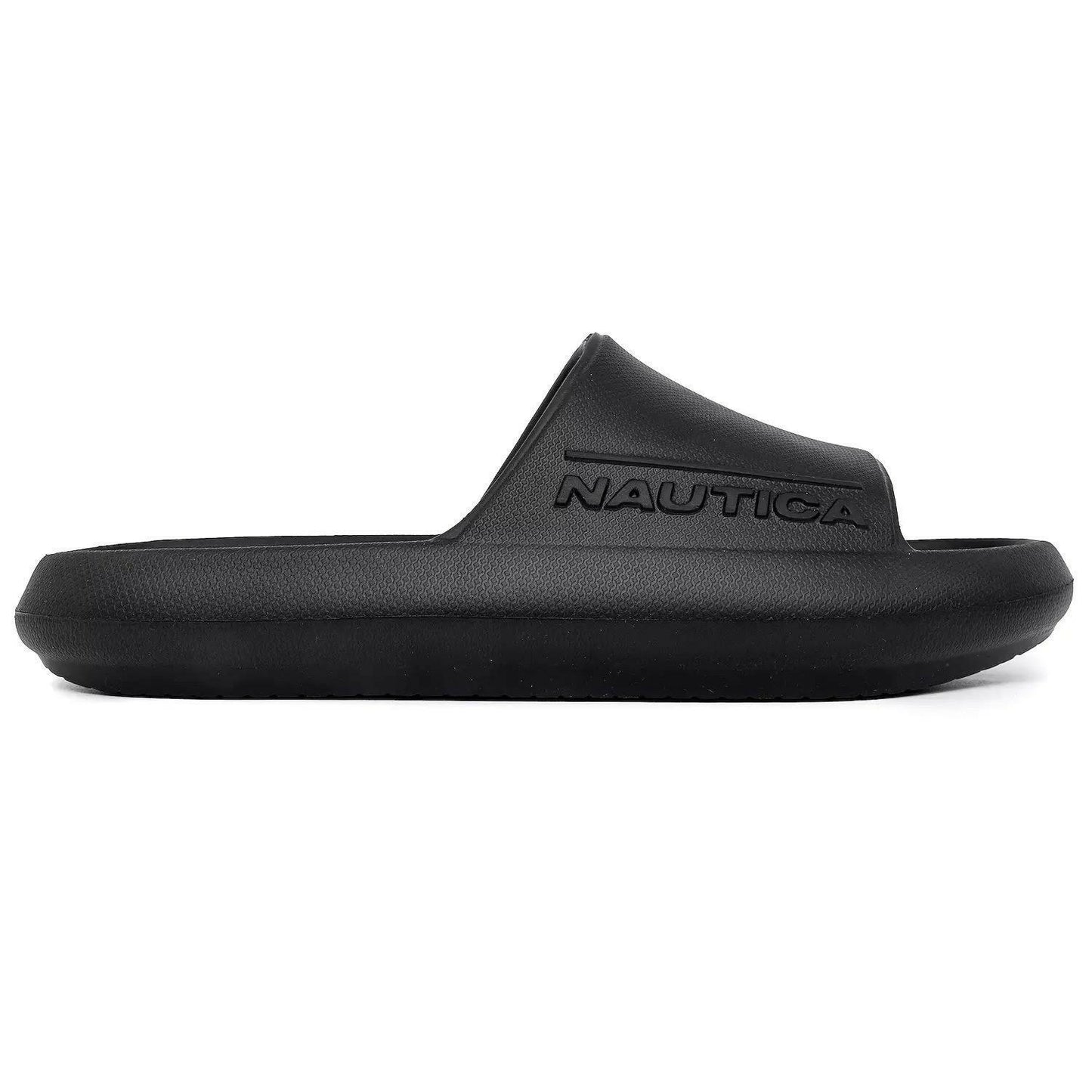 Nautica Dacio Flip Flops Slides Mens Size 9 Black EVA Comfort Slip On Sandals