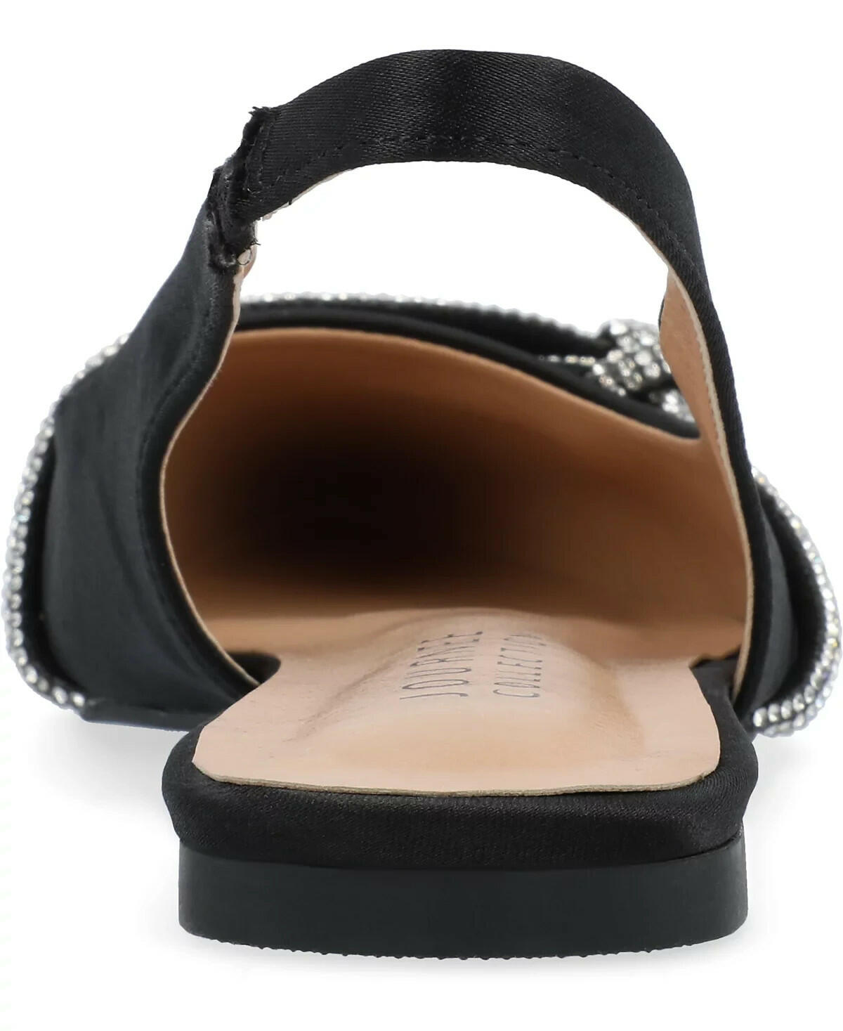 Journee Collection Rebbel Formal Slingback Flats in Satin 7 MSRP $75