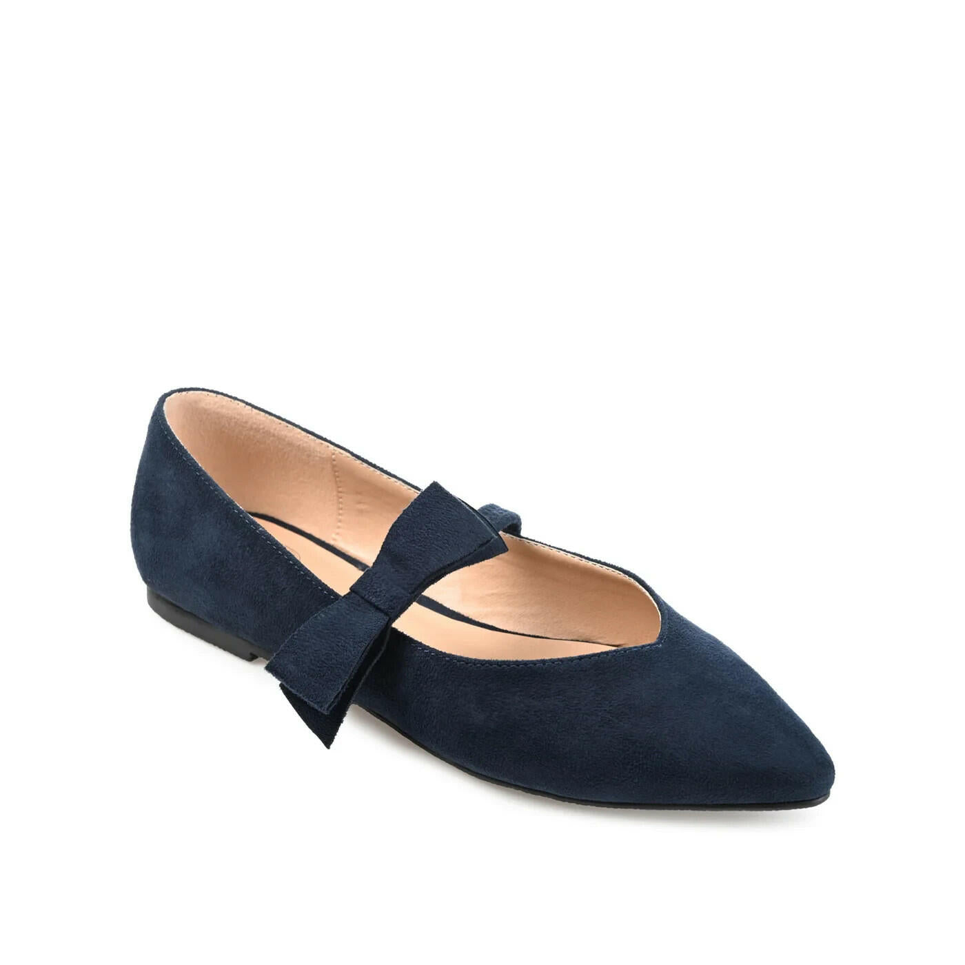 Journee Collection Aizlynn Mary Jane Flat Navy 6 New $80