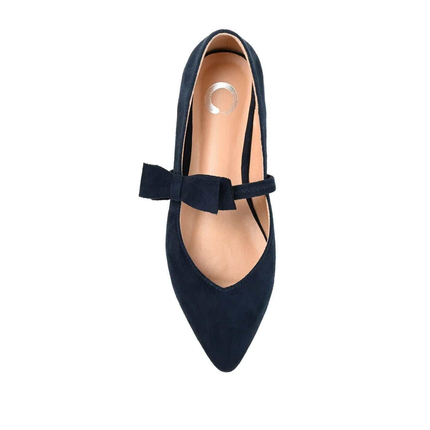 Journee Collection Aizlynn Mary Jane Flat Navy 6 New $80