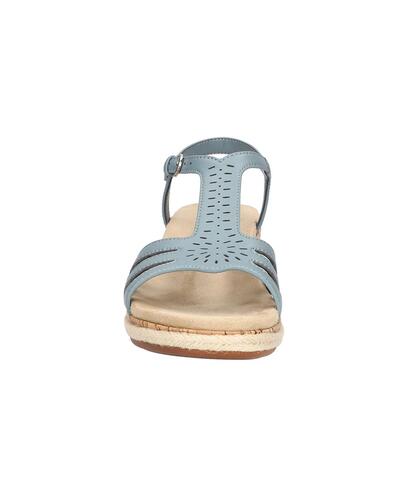 Easy Street Dorinda Wedge Sandals – Women’s Blue, Size 9.5