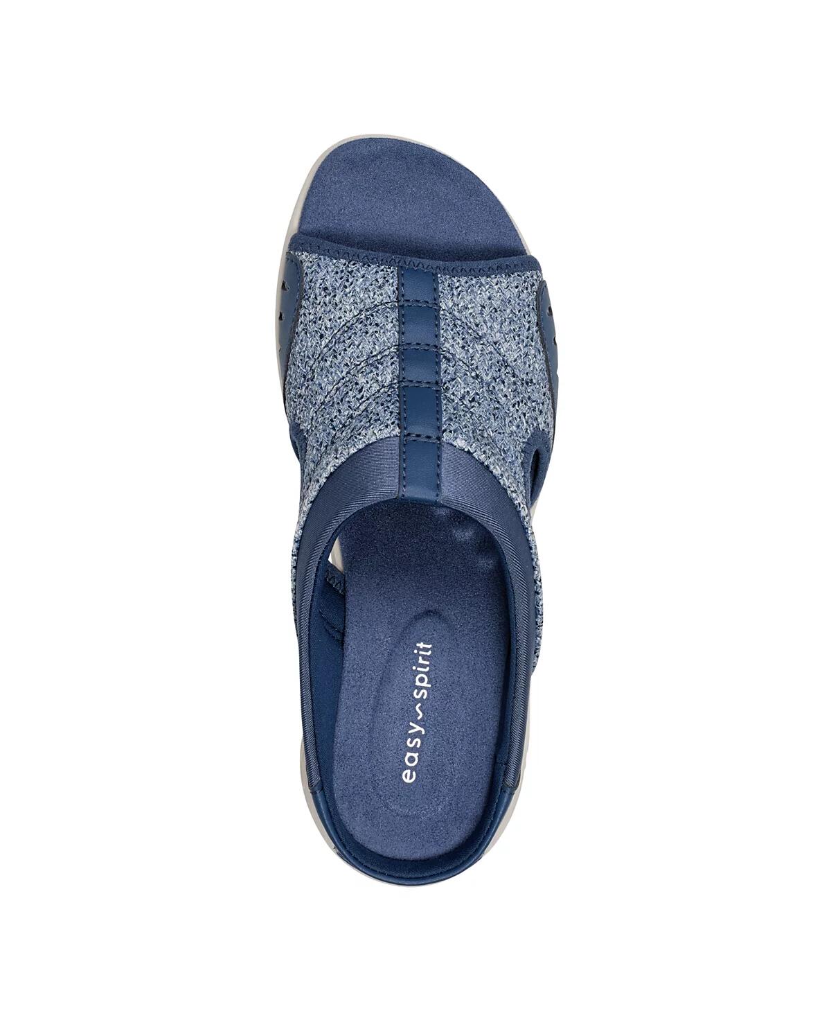 Easy Spirit Womens Traciee 2  Lightweight Flat Sandals Blue 10 W MSRP $65