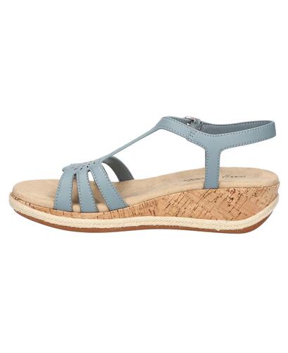 Easy Street Dorinda Wedge Sandals – Women’s Blue, Size 9.5