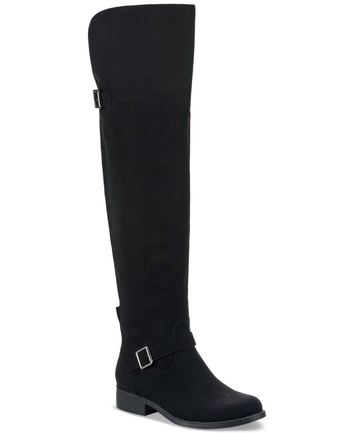 Sun and Stone Womens Anyaa Over The Knee Boots Black 6.5 New $100