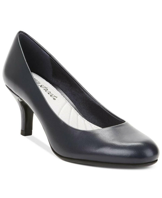 Easy Street Passion Pumps Women’s Classic Almond Toe Dress Shoes Black Size 9