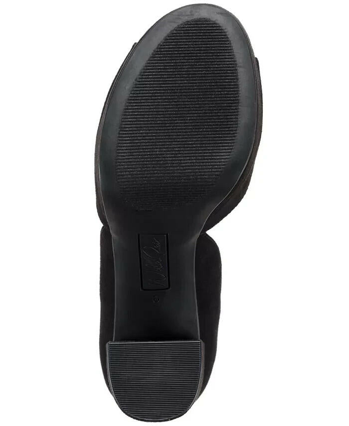 Sun + Stone Reemaa Block-Heel Platform Black 11 MSRP $98