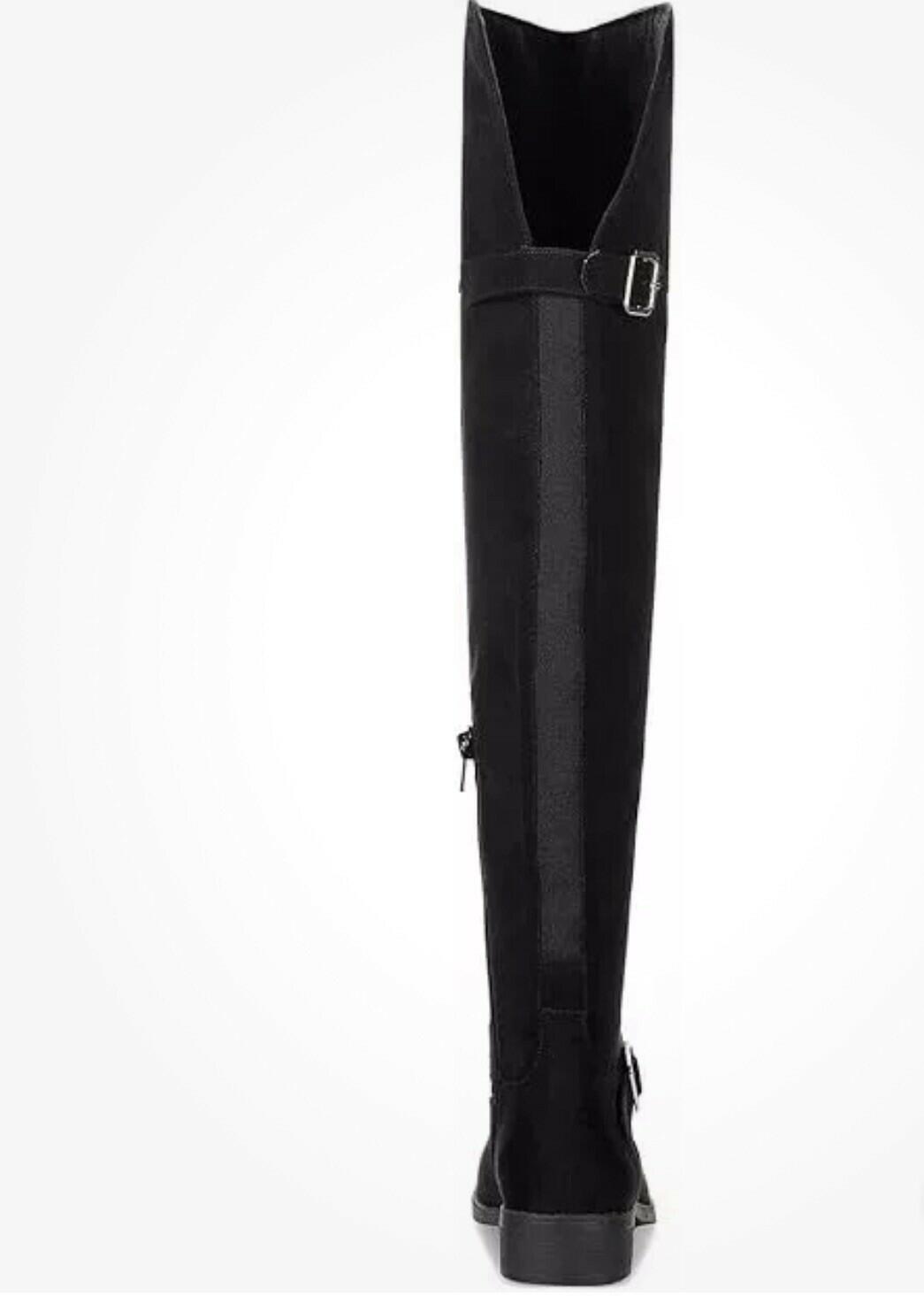 Sun and Stone Womens Anyaa Over The Knee Boots Black 6.5 New $100