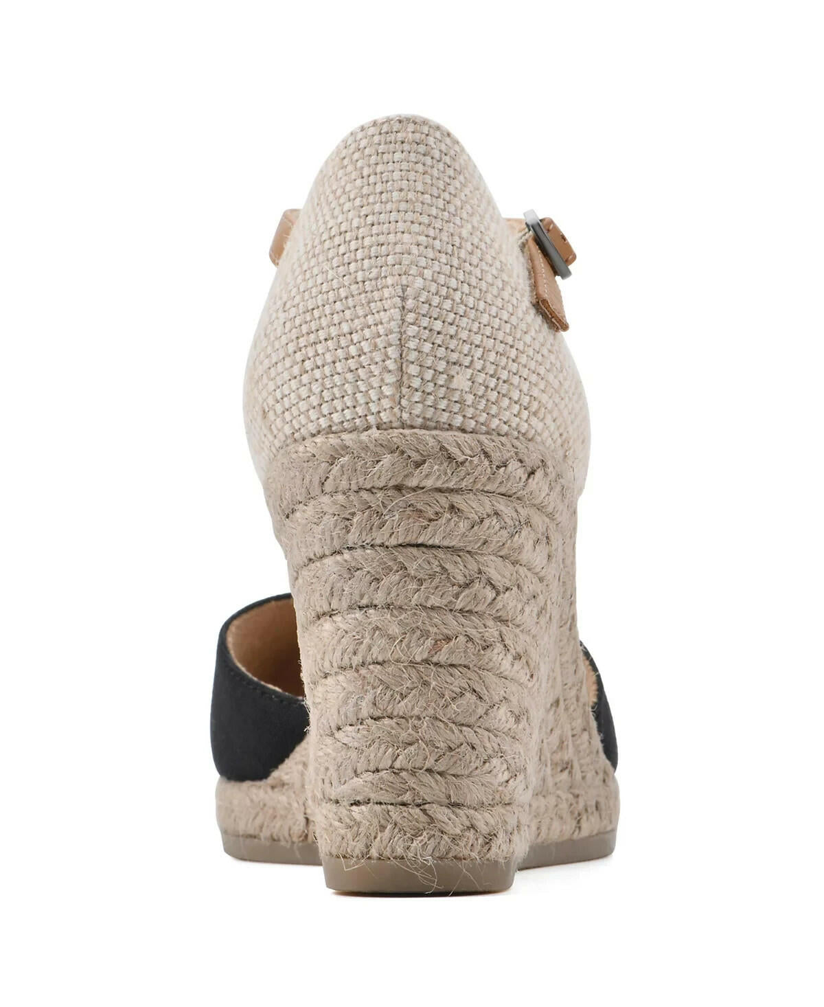 White Mountain Womens Mamba Espadrille Wedge Sandals Black Size 9 MSRP $79