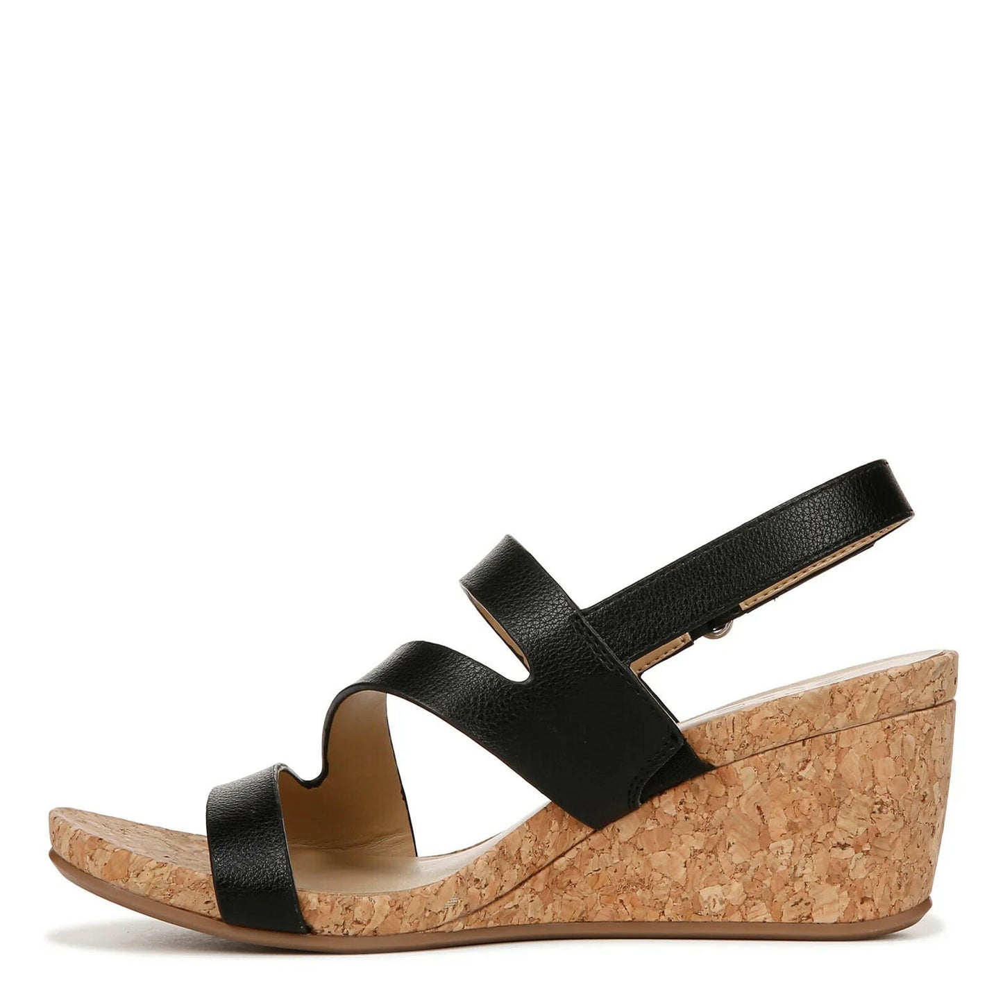 Naturalizer Adria Wedge Sandal Black Size 10 New MSRP $99