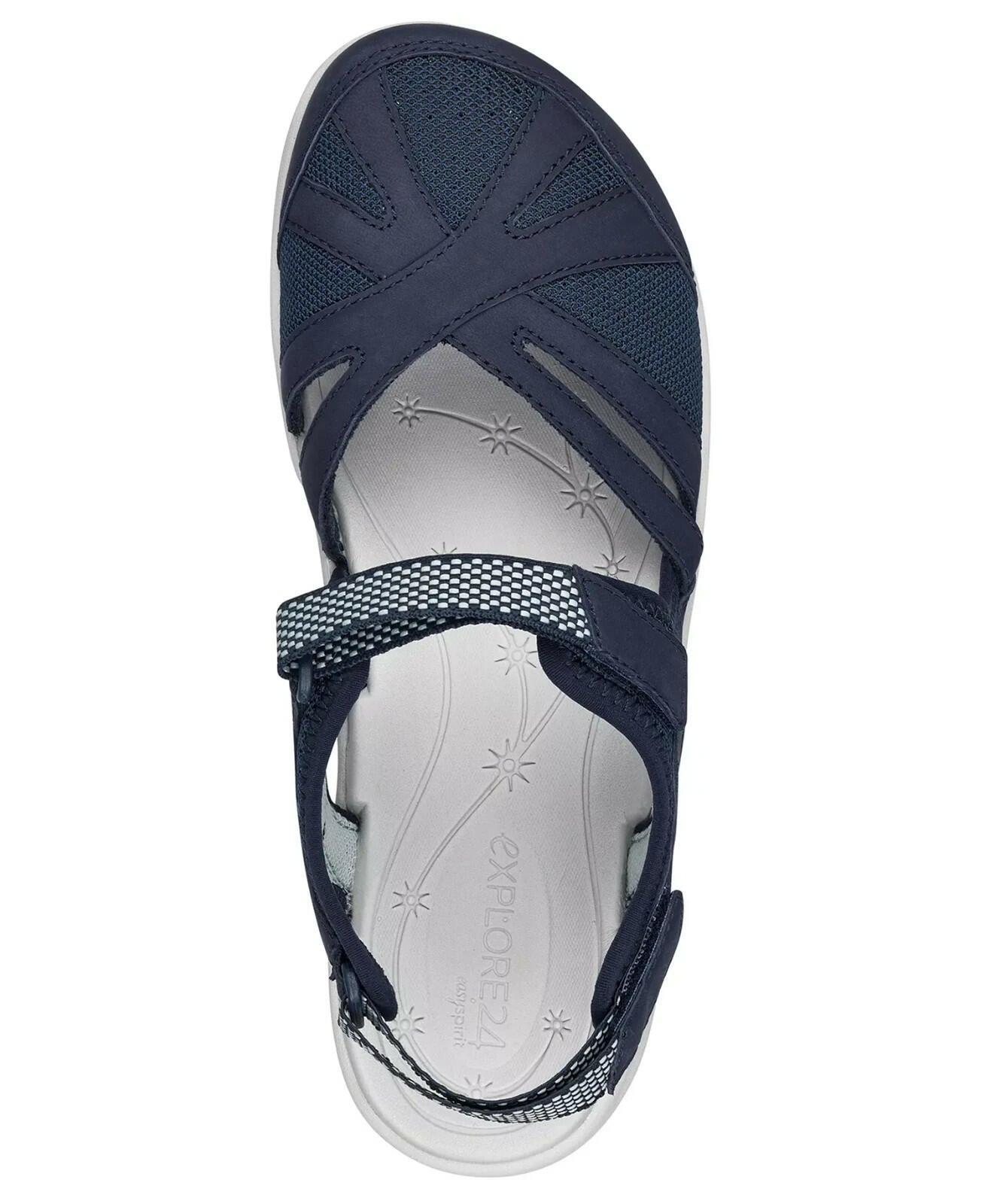 Easy Spirit Esplash Closed Toe Hiking Sandal Blue 7.5N New $89