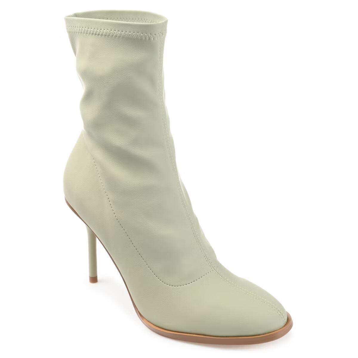 Journee Collection Gizzel Stiletto Ankle Bootie Olive Green 8 New $119