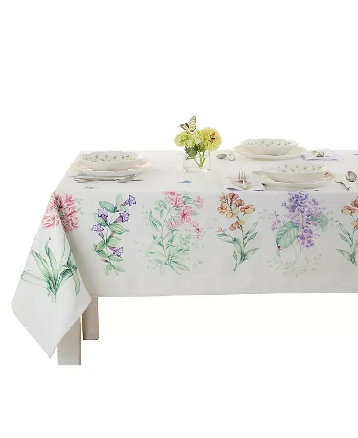 Lenox Butterfly Meadow Garden Tablecloth 60x84 MSRP $48
