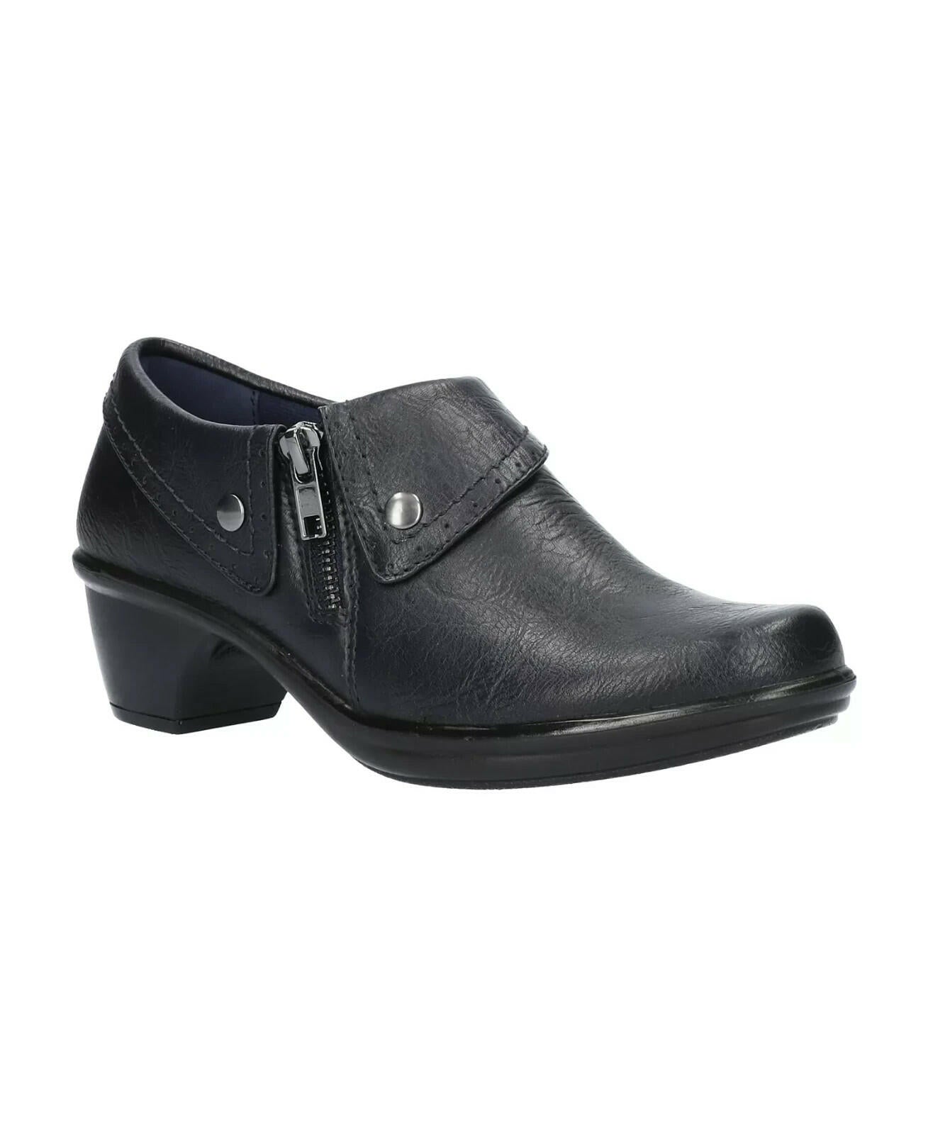 Easy Street Darcy Shooties 7W Navy Block Heel MSRP $89